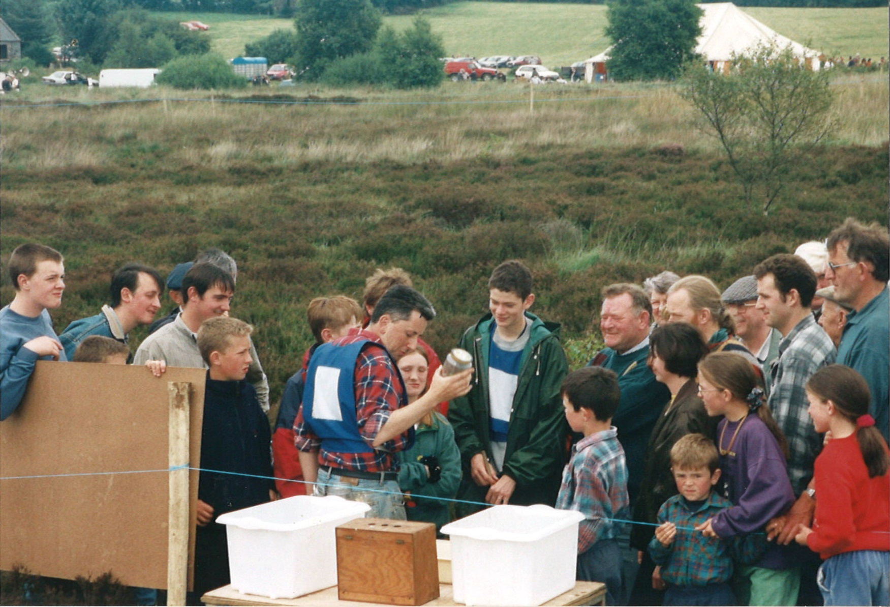 Ecologist explaining story of raised bogs