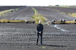 Ronan Casey at a typical production bog