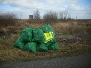 Rubbish collected by Clara Tidy Towns