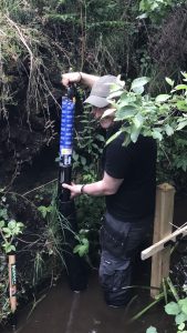 NPWS Hydrologist installs an EXO2 Sonde