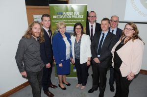 Minister for Heritage with Living Bog Team