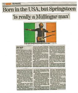 The Irish Independent Newspaper Article