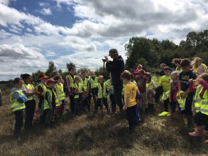 Children learning about Bog